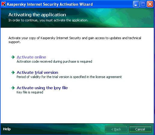 Istruzioni per l'attivazione di Kaspersky Internet Security 2010