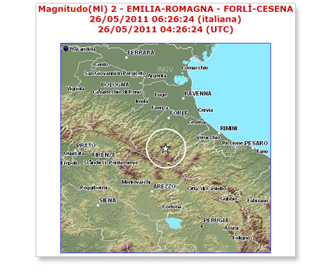 INGV: Lista Terremoti - dettaglio