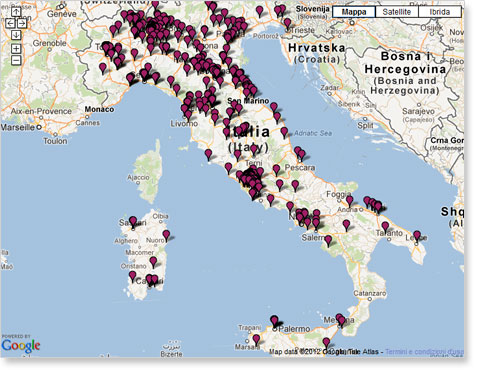 Visita la mappa degi scollocati (da ilcambiamento.it)